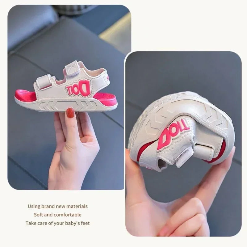 Summer Kids Sandals Baby Boys Shoes Girls Breathable Soft Sole Non-slip Rubber Boys Girls Sandals Toddler Children's Shoes