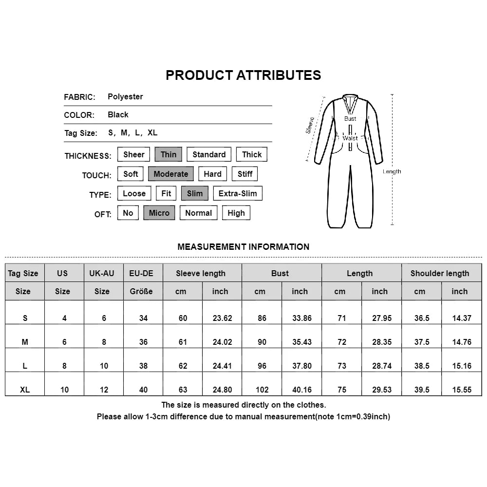 One Piece Sexy Bodysuit Jumpsuits Long Sleeved Women Clothing Elastic Fashion Korean Tight Tops Female Clothing Casual T-shirt