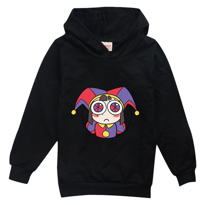 Cartoon Children's Hoodies The Amazing Digital Circus  Sweatshirts Unisex Fashion Funny Kawaii Long Sleeve Tops Spring Autumn