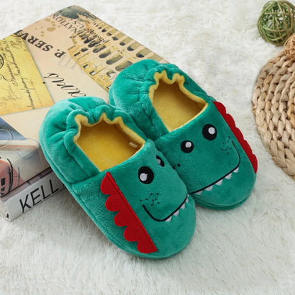 Winter Unicorn Slippers Kids Toddler Girl Flip Flop Baby Boys Fur Slides Cotton Indoor Shoes Warm Fluffy House Children Slipper