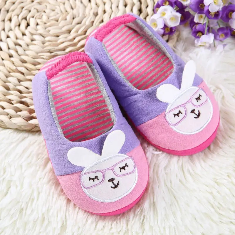 Fashion Spring Autumn Animal Kids Living House Shoes Children Boys Girls Cotton Slipper Comfortable Indoor Floor Shoes