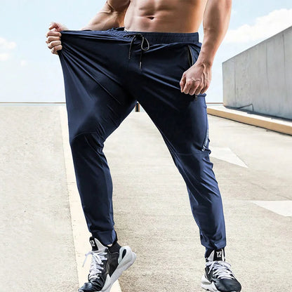 Summer Men's Stretch Sweatpants Elastic Waist Jogger Men's Pants Outdoor Training Fitness Breathable Pants Men's Casual Pants