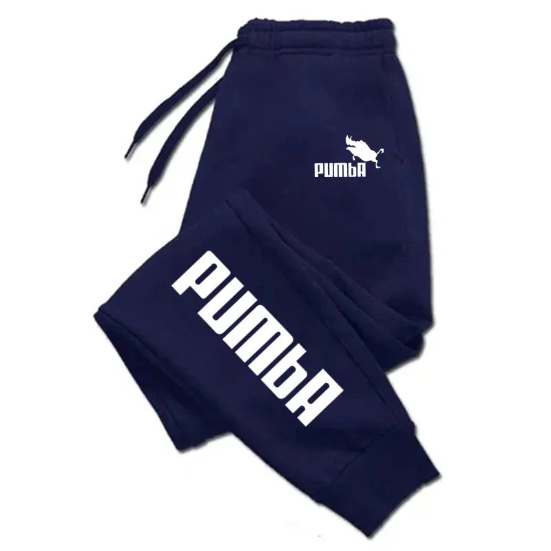 Pumba Print Mens Pants Autumn/Winter New Men's Clothing Trousers Sport Jogging Fitness Run Harajuku Streetwear