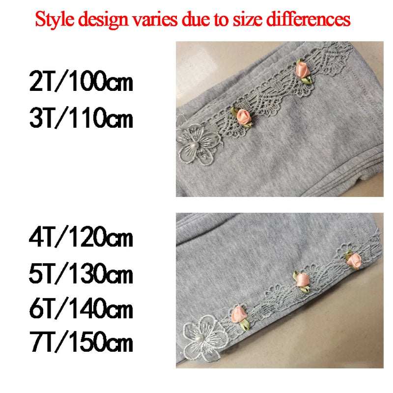 Spring Girls Leggings Cotton Trousers Fille Kids Pants Girls Pants Skinny Print Cartoon Pattern Children Leggings Trousers