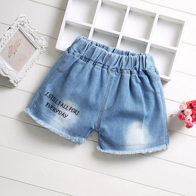 Girls Denim Shorts Teenagers Summer Lace Short Pants Kids Beach Clothes Children's Shorts For Teenage Girls