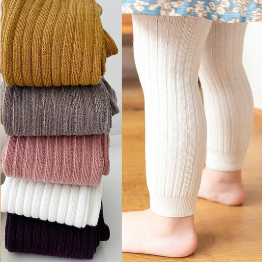 Lawadka Kids Tights For Girls Cotton Knitted Solid Baby Girls Pantyhose Thinny Tights for Children 0-4Years Autumn Winter Style