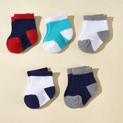 5Pair New Colored Boys and Girls Baby Socks