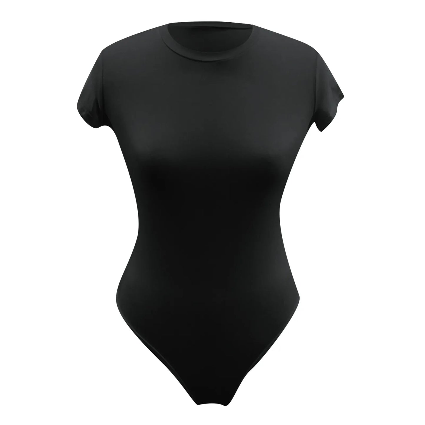 One Piece Swimsuit Women Crew Neck Short Sleeve Bodysuit High Waisted Bottoms Surfing Bodysuit Swimsuit Monokini Bathing Suit