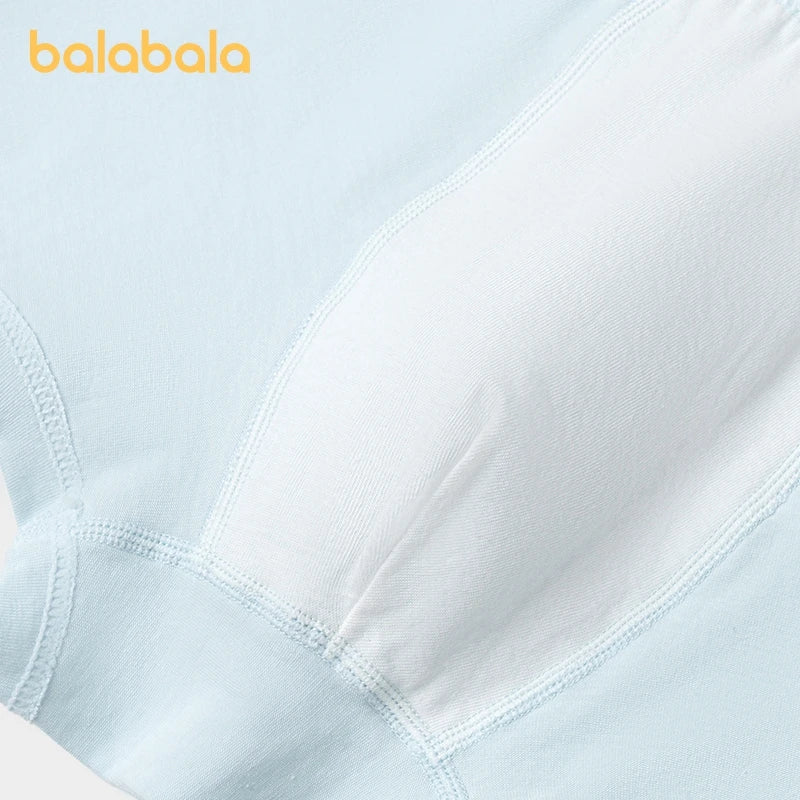 Balabala Underwear Boys Girls  2024 Summer New Cotton Boxer Shorts Small Medium and Large Sizes Non-Pinching Design Five-Pack