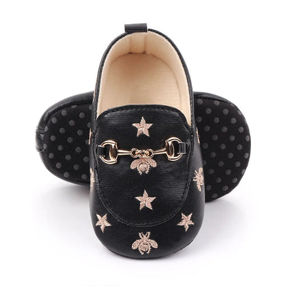 Brand New Infant Boy Shoes Newborn Footwear Toddler Girl Soft Moccasins Cute Cartoon Bees Star Loafers for 1 Year Old Baby Items