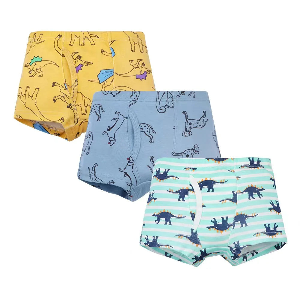 3pcs/set Baby Boys Underwear High quality 100% cotton Panties Kids Short Briefs Children Underpants 2-12Y