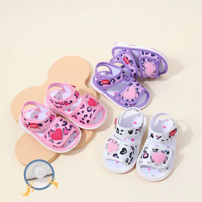 Baby Squeaky Shoes Summer Sandal High Quality Funny Toddler Sound Prewalking Sneaker 2024 New Fashion for Cute Kid Girls MY2403