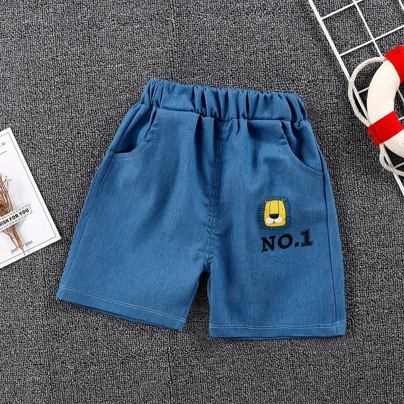 Boys Shorts 2024 Summer Fashion Jogger for Kids Denim Toddler Pants Soft Shorts for Girls 1-6years Children Outfits Clothing