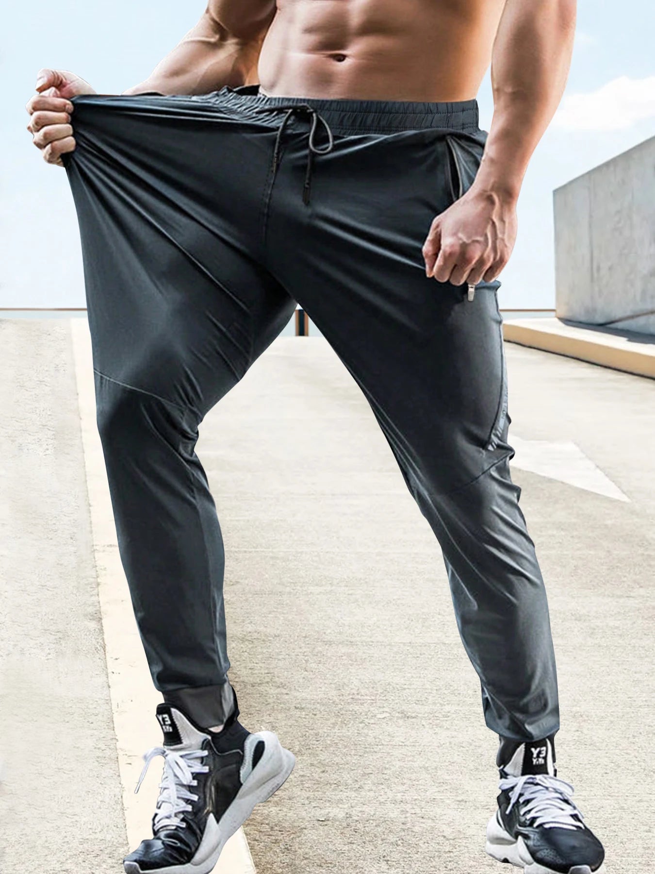 Men's Gym Pants Track Pants Summer Men Clothing Men Fashion Brand Casual Tracksuit for Mens Quick-drying Pants Sweatpants Jogger