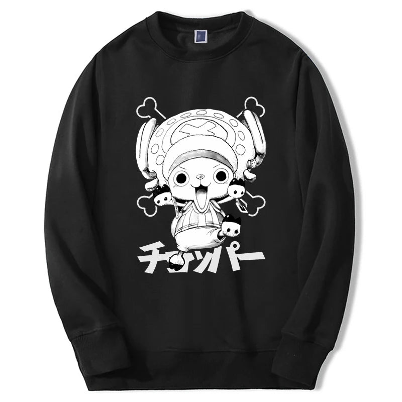 Kawaii Mangas Sweatshirt Cute Tony Chopper Nika Men Women Hot Anime Graphic Hoodie For Adult Fashion Oversize Sudaderas Pullover