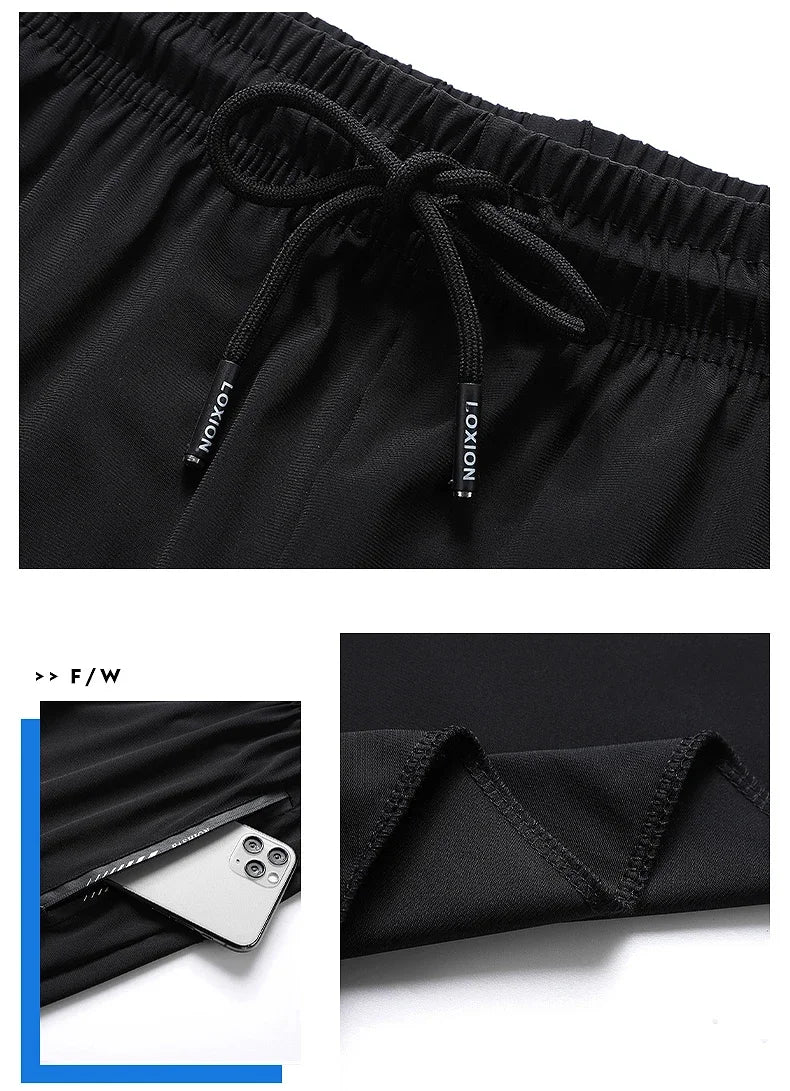 Plus Size 7XL 8XL 9XL Summer Sweatpants Men High Elastic Gym Joggers Large Size Running Quick Drying Sports Men Trousers Pants