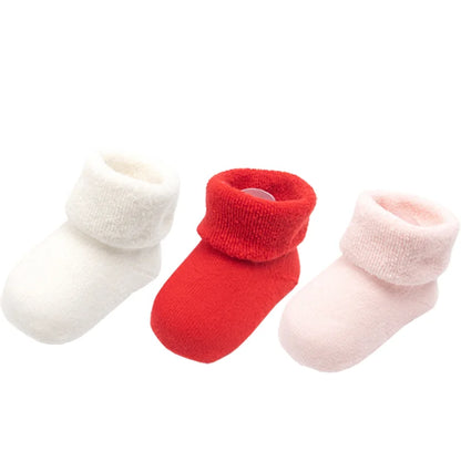 3Pair/lot New baby socks thick warm autumn winter boys girls baby socks