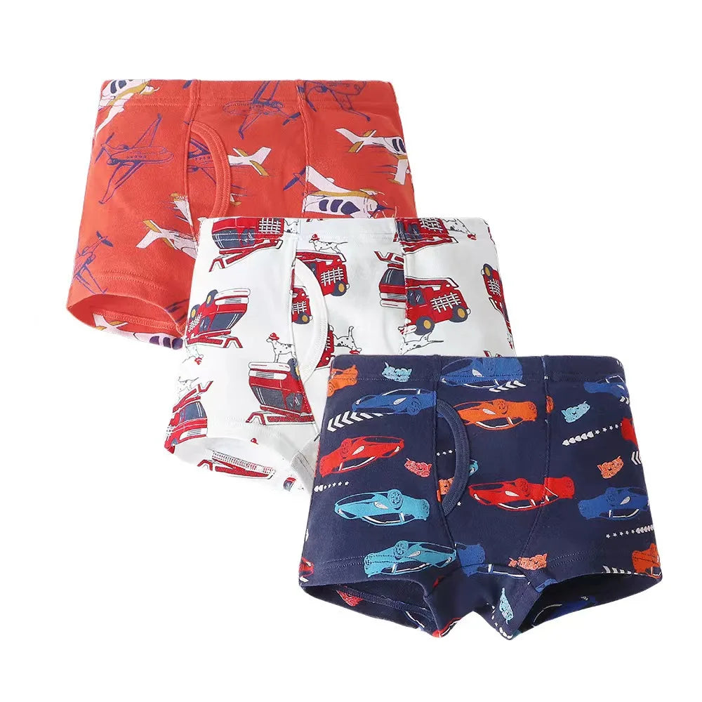 3pcs/set Baby Boys Underwear High quality 100% cotton Panties Kids Short Briefs Children Underpants 2-12Y