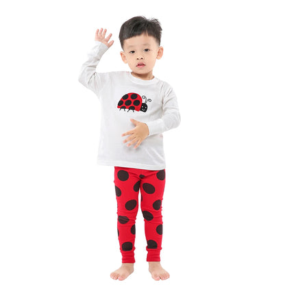 100% Cotton Boys Pajamas Kids Sleepwear Child Nightwear 2pcs Long Sleeve Children's Clothing Sets for 2-8Years