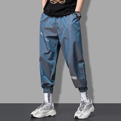 Spring Elegant Fashion Harajuku Slim Fit Ropa Hombre Loose All Match Sport Casual Trousers Gradient Leggings Pockets Harem Pants