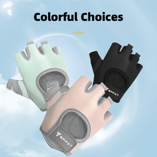 Kids Bike Gloves for Balanced Bike Mountain Bicycle Breathable Fingerless Toddler Kids Cycling Gloves with Protective Cushions