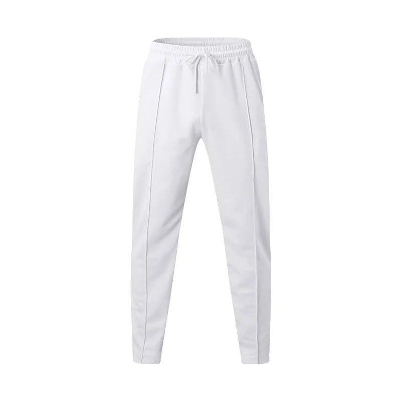 2024Spring American Casual Three-Dimensional Single Pleated Drape Men's Suit Pants Loose Drawstring Track Sweatpants