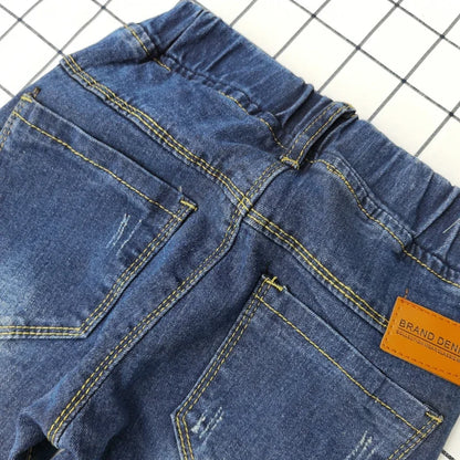 DIIMUU 4-11 Years Kids Jeans Trousers Clothing Boy Jeans Children Denim Pants Spring Autumn Baby Long Pants Toddler Bottoms