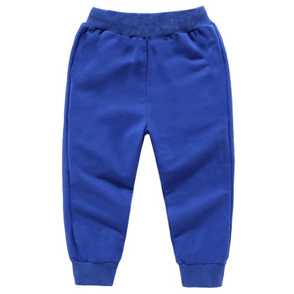 Retail Sale Children's Pants For 2-10 Year Solid Boy Girl Casual Sport Pants Jogging Enfant Garcon Kids Trousers Black Gray Blue