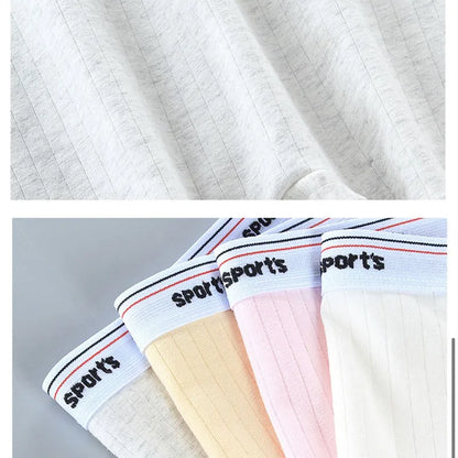 5Pcs/Lot Cotton Soft Underpants Puberty Adolescent Panties Young Pants Kid Panty Teen Girl's Underwear for 8-16 Years