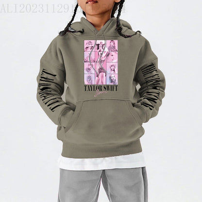 Fashionable children's hoodies, new hoodies for boys and girls, trendy designs for children, Taylor printed hoodies