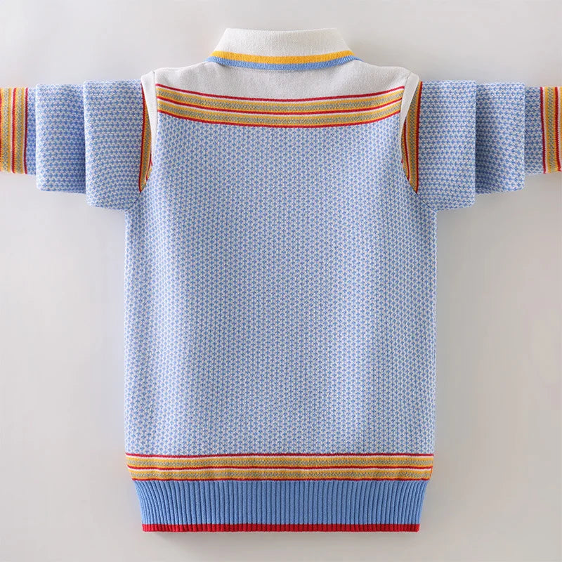 Winter Children's Clothing Boy's Clothes Pullover  Knitting Sweater Kids Clothes Cotton Products Keep Warm Boy Sweater