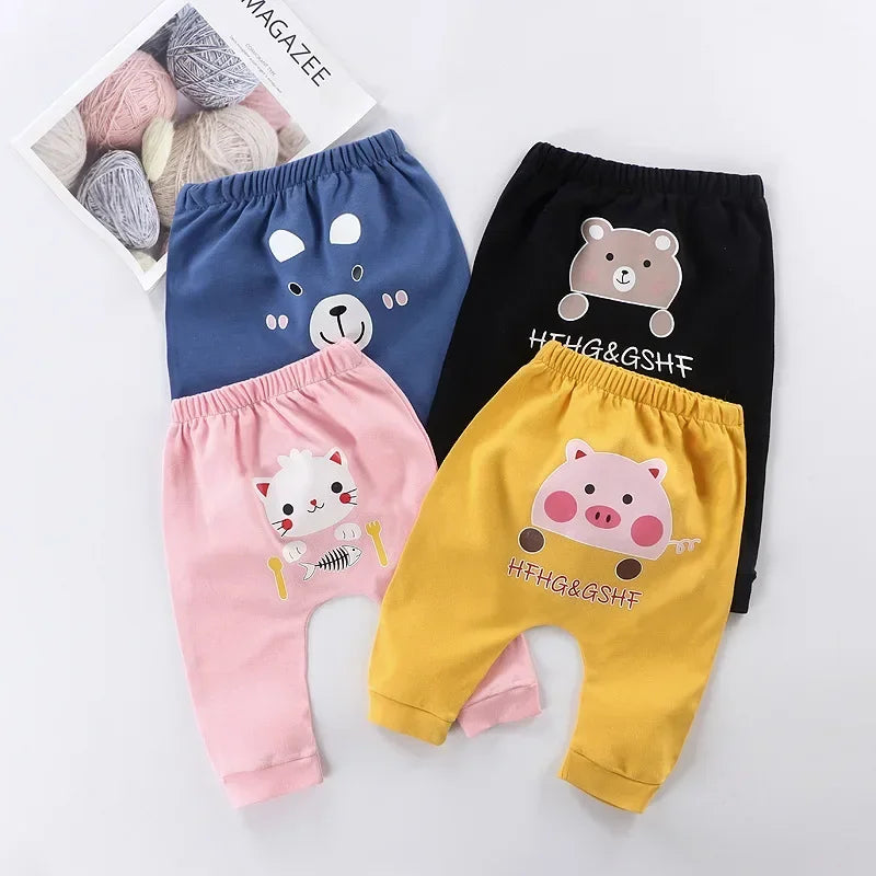 1 Year 2 Year Cotton Baby Pants Spring Autumn Leisure Harem Trousers Baby Boys Little Girls Big PP Pant  Toddler Clothes