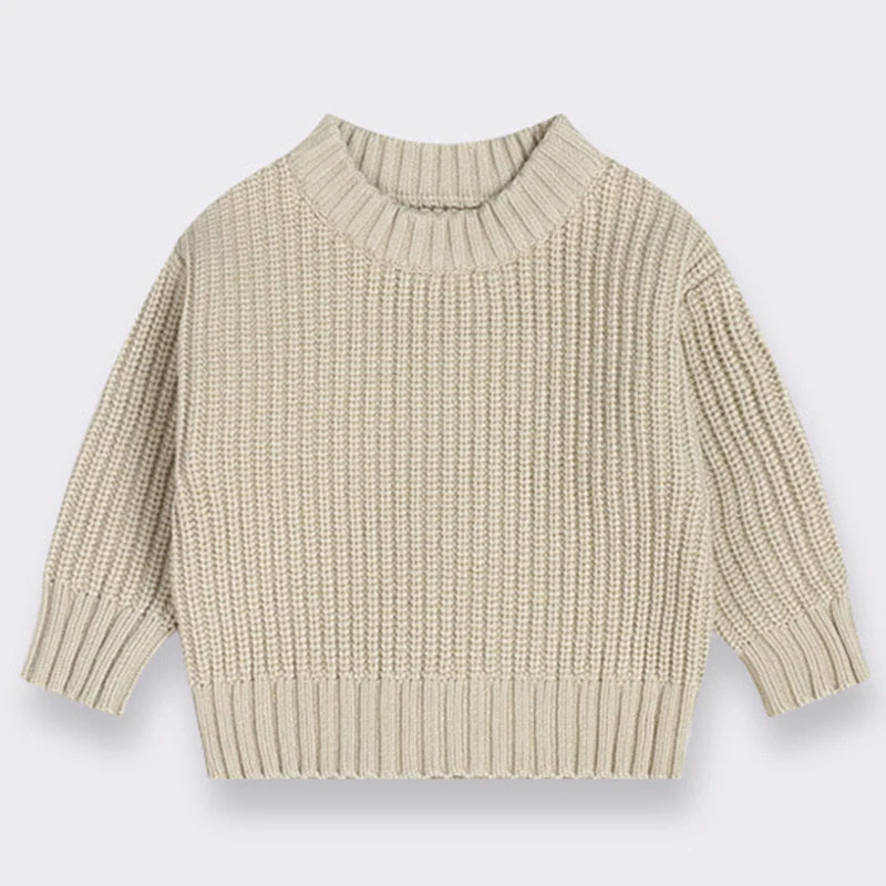 Baby Sweaters Autumn Winter Kids Boys Girls Long Sleeve Pure Color Knit Sweater Baby Kids Boys Girls Pullover Sweaters Clothes