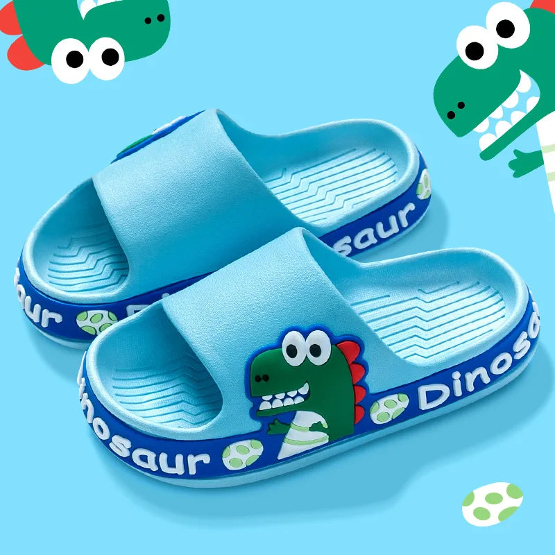 New Summer Children's Slippers Boys Home Bath Non-slip Girls Cartoon Slippers Comfortable Eva Soft Sole Indoor Outdoor Sandals