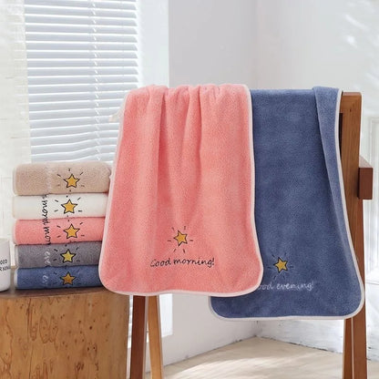 Soft Cotton Baby Towels Cartoon Children Bath Towel Newborns Handkerchief Bathing Face Washcloth Shower Towel for Kids 35x75cm