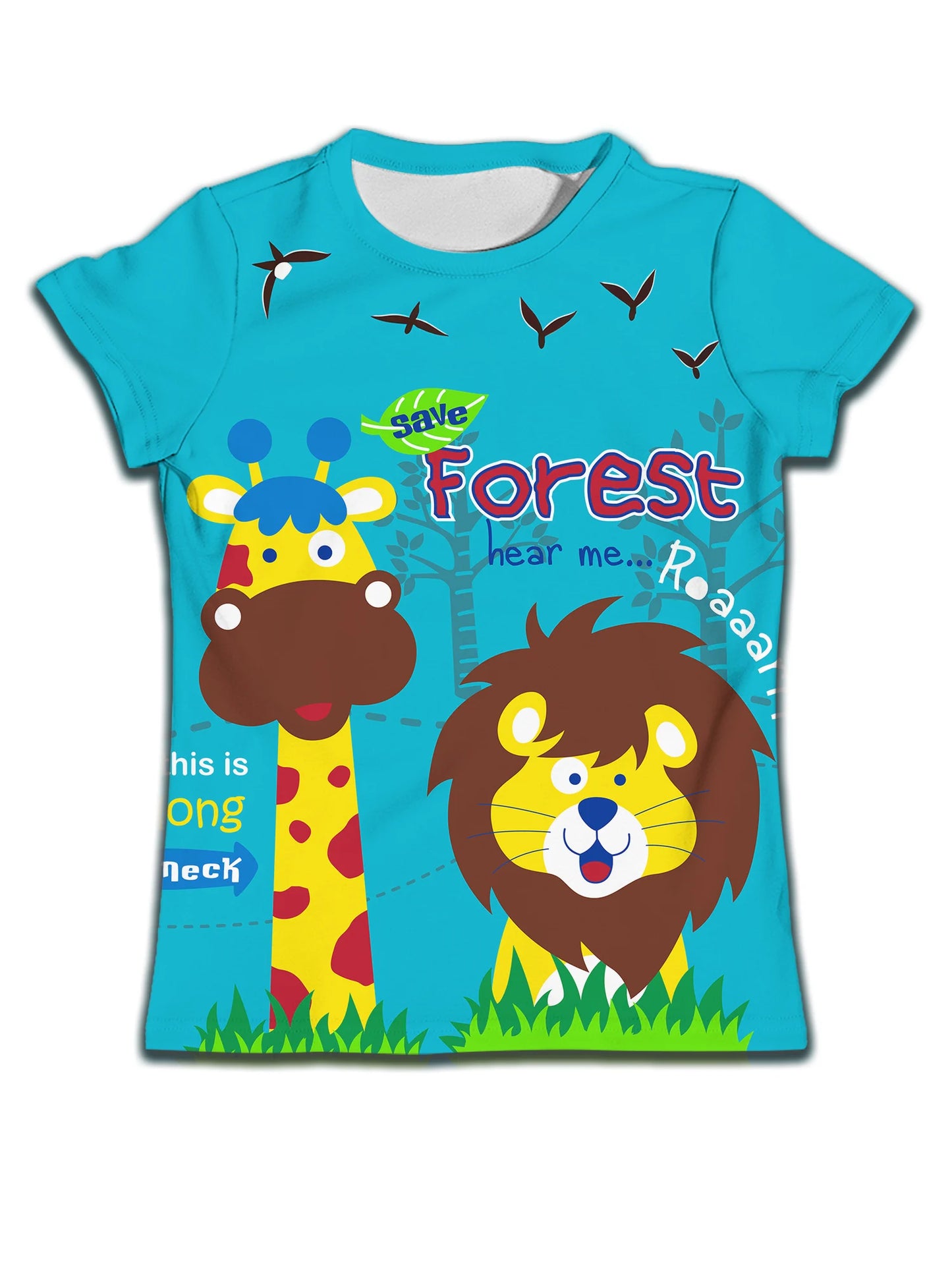 New Boys Short Sleeve T-shirt for Kids Clothing Girl Dinosaur Paradise Graphic Shirts Girls Items Cartoon Blue Baby Boy Clothes