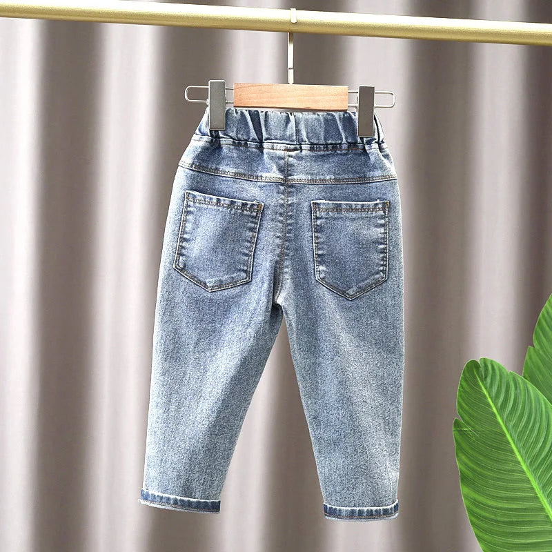 IENENS Kids Baby Girls Casual Clothes Jeans Trousers Toddler Infant Denim Clothing Pants Children Bottoms 1 2 3 4 5 6 7 Years