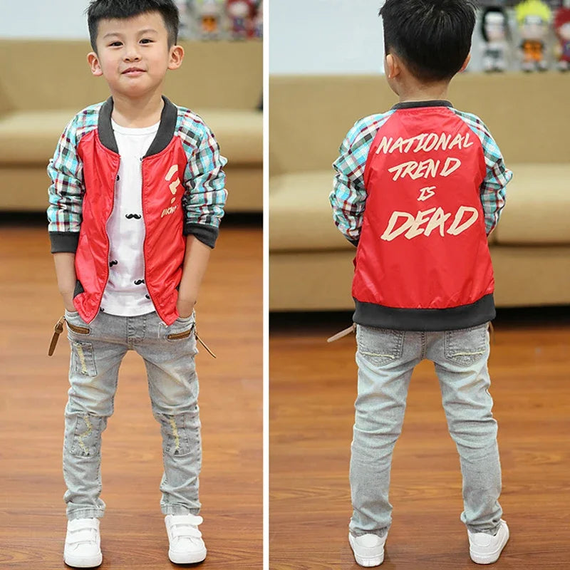 IENENS 4-11Y Boys Slim Straight Jeans Summer Classic Light Color Bottoms Children Denim Long Pants Kids Baby Boy Casual Trouser