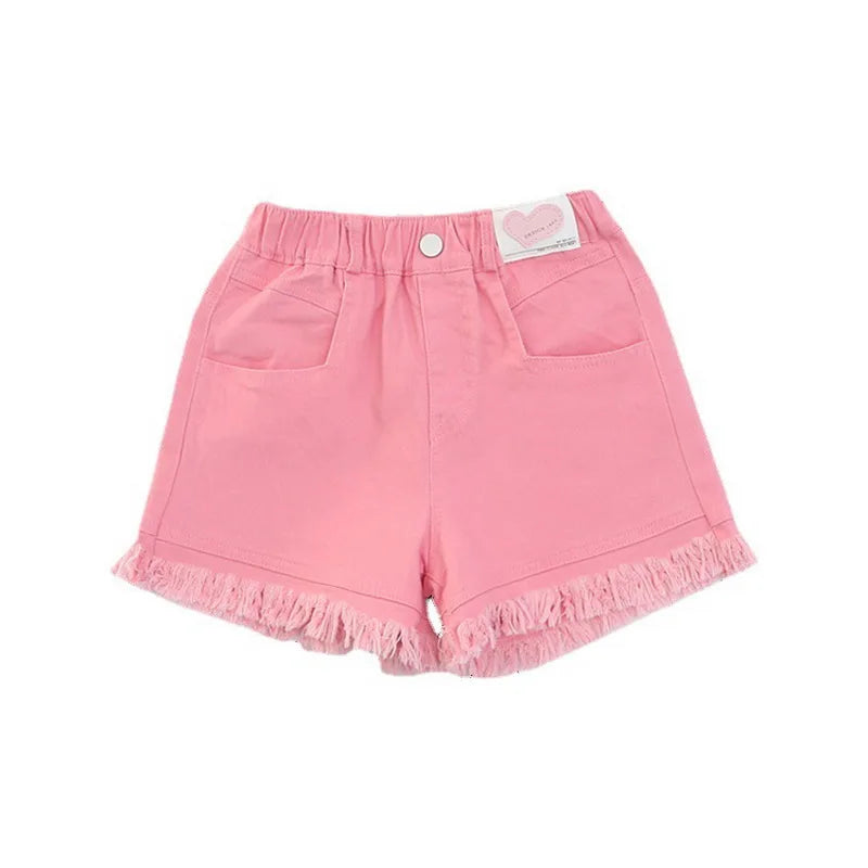 New Girls Shorts Summer Children's Denim Shorts For Kids Trousers Casual Beach Shorts Hot Pants For Teen Girl Clothes 10 12Years