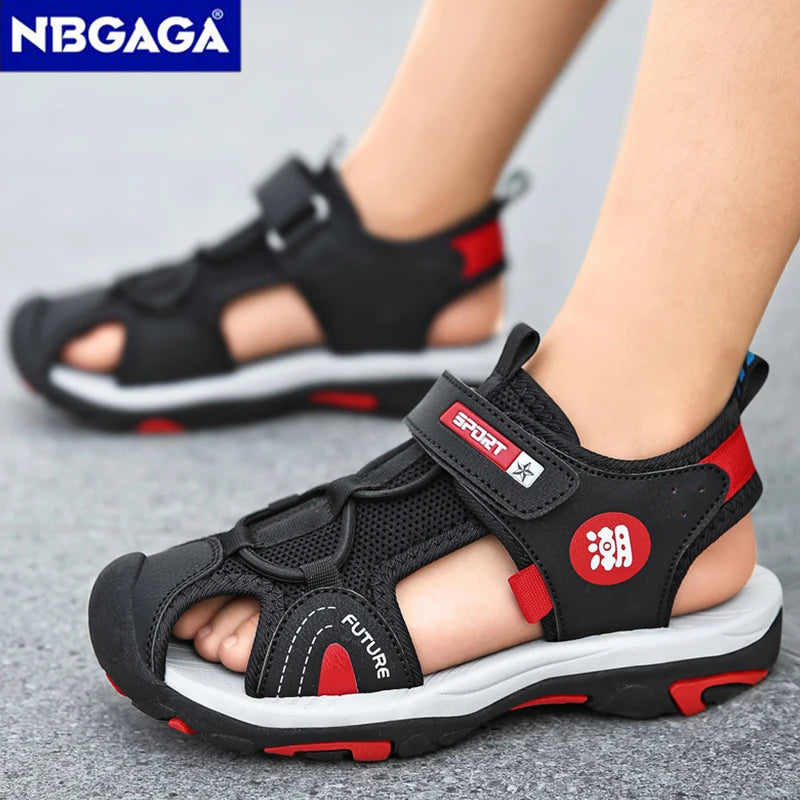 Fashion Kids Sandals Breathable Boys Non Slip Beach Sandals Outdoor Summer Children's Girl Closed Toe Sandals