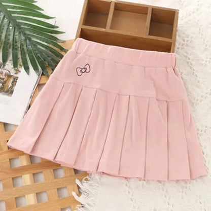 Children's Summer New Comfortable and Breathable Children's Skirt Girls' Pleated Skirt Skirt Anti-slip Culottes