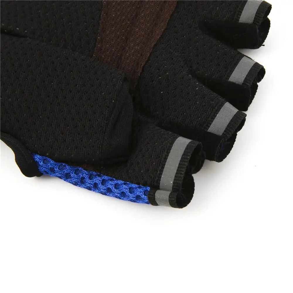 Kids Adult Half Finger Mesh Cycling Gloves Climbing Outdoor Sport Bicycle Bike Children Men Women Anti Slip Breathable Glove