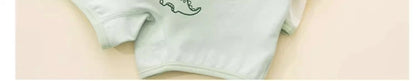 4PCS Kid Cotton Antibacterial Panties Boy Thin Soft Breathable Knickers 3+y Young Children Underwears Baby Dinosaur Print Briefs