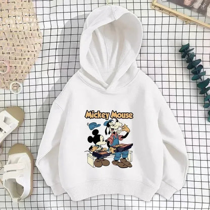 Boys cartoon cute kids hoodie jumper 2024 Spring and Autumn girls casual sports children's clothing Mickey Mouse sweatshirt