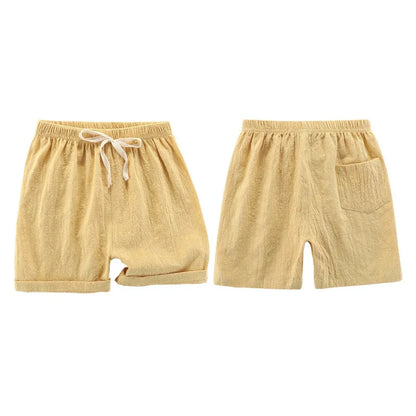 Korean Shorts Baby Girls Black Red Teenage Boy Shorts Cotton Beach Shorts for Children Short Trousers Cool Boys Summer Clothes