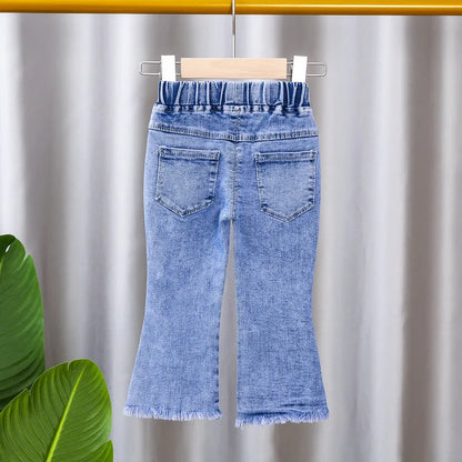 2024 New Baby Girl Pants Lounge jeans Leggings Spring Children Skinny Pant Kid Long Trouser