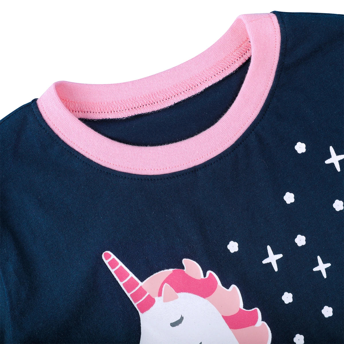 Kids Girls Unicorn Pajamas Set Toddler Summer Sleepwear Cartoon Birthdday Gift Short Sleeve Nightwear Clothes 3-10Y