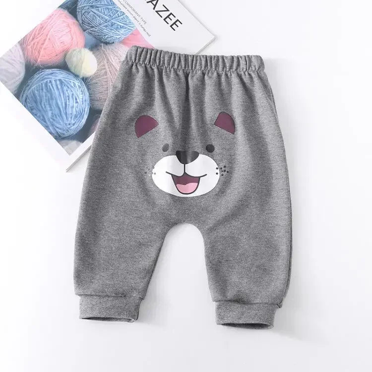 0-2 Years Cotton Baby Pants Spring Autumn Leisure Harem Trousers Baby Boys Girls Big PP Pant Dropshipping