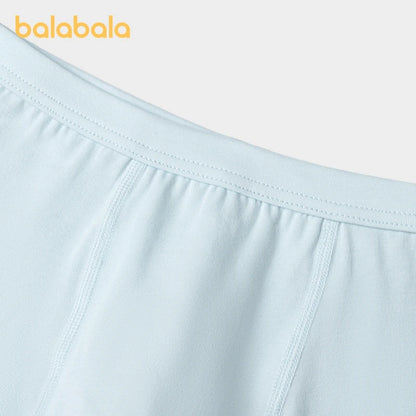 Balabala Underwear Boys Girls  2024 Summer New Cotton Boxer Shorts Small Medium and Large Sizes Non-Pinching Design Five-Pack