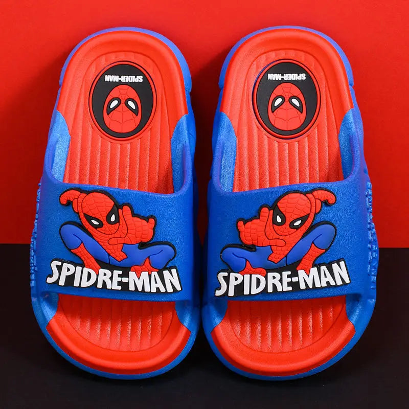 Disney Children's Cartoon Sandals Home Slippers Summer Bathroom Soft Bottom Anti-skid Boys Red Shoes Size 24-41